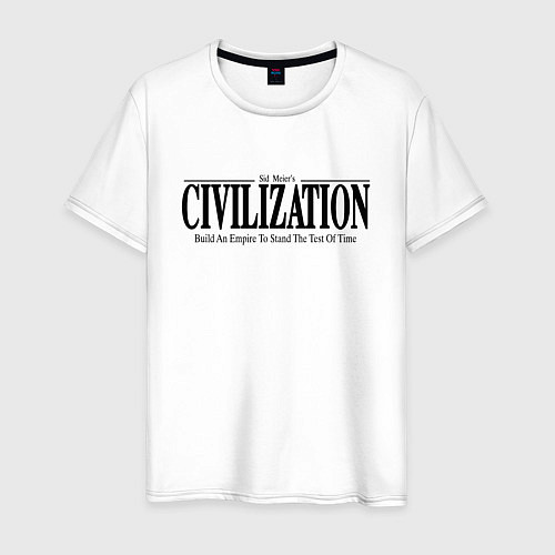 Мужская футболка Civilization - game / Белый – фото 1