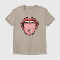 Мужская футболка Lips pill