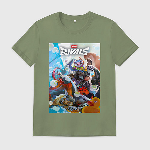 Мужская футболка Персонажи - Marvel rivals / Авокадо – фото 1