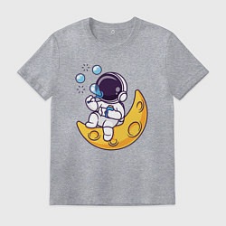 Мужская футболка Космонавт и мыльные пузыри