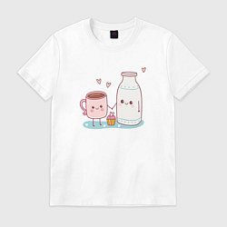 Мужская футболка Кофе с молоком