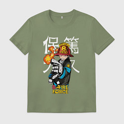 Мужская футболка Пламенная бригада пожарных Синра Кусакабэ гг