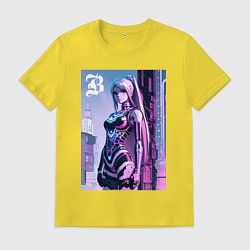 Мужская футболка Киберпанк девчонка Барби - нейроарт фантазия
