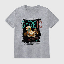 Мужская футболка Дурею с кофе как карась с прикормки