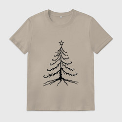 Мужская футболка Хоррор ель