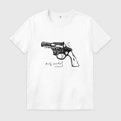 Мужская футболка Andy Warhol revolver sketch