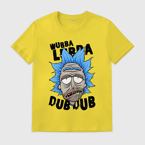 Мужская футболка Drunk Rick / Желтый – фото 1