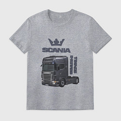 Мужская футболка Скания truck driver