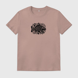 Мужская футболка Рыба с орнаментами