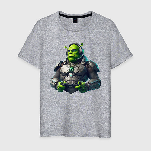 Мужская футболка G2 esports team - cyber Shrek / Меланж – фото 1