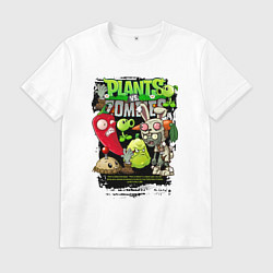 Мужская футболка Растения против зомби с перчиком