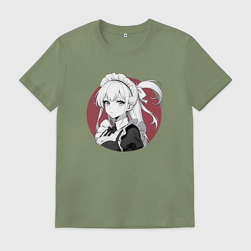 Мужская футболка Ретро горничная служанка / Авокадо – фото 1