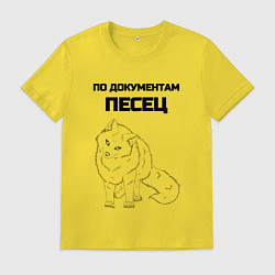 Мужская футболка По документам песец
