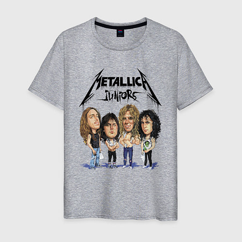 Мужская футболка Metallica juniors - cartoon / Меланж – фото 1