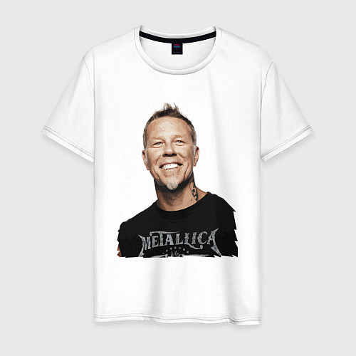 Мужская футболка James Alan Hetfield - Metallica leader / Белый – фото 1