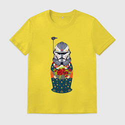 Мужская футболка Матрешка шлем штурмовика