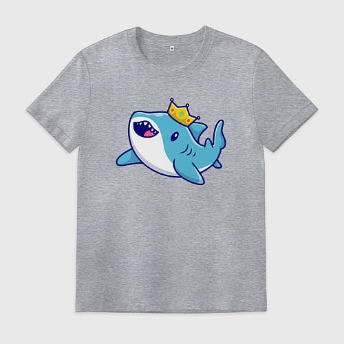 Мужская футболка Королевская акула / Меланж – фото 1