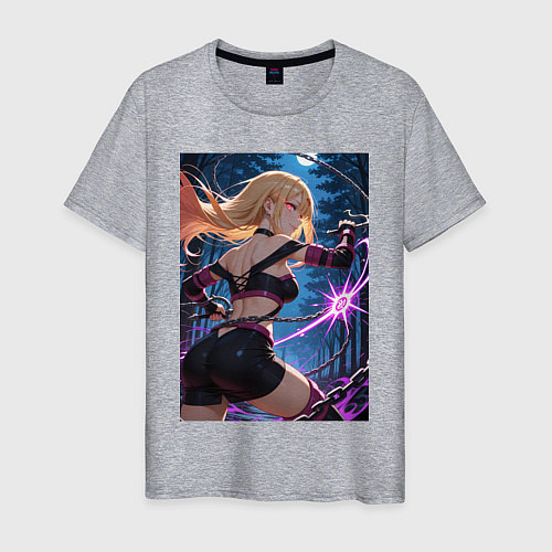 Мужская футболка Марин Китагава косплей Fate stay night / Меланж – фото 1