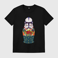 Мужская футболка Матрешка в шлеме штурмовика звездные войны