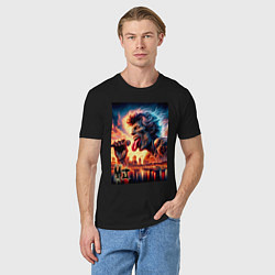 Футболка хлопковая мужская Mick Jagger - legend, цвет: черный — фото 2