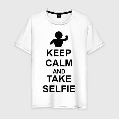 Мужская футболка Selfie / Белый – фото 1