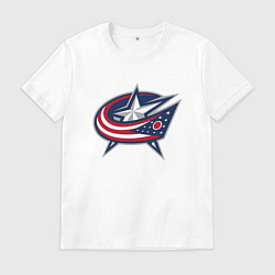Мужская футболка Columbus blue jackets - hockey team - emblem
