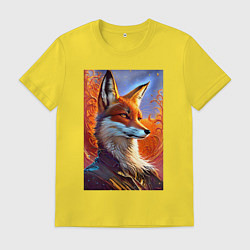 Мужская футболка Fox fashionista - ai art fantasy