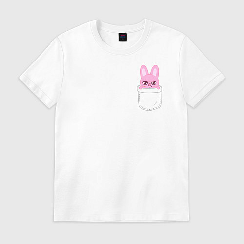 Мужская футболка Dwaekki in pocket / Белый – фото 1