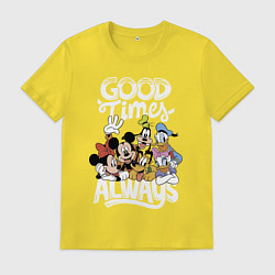 Мужская футболка Дональд Дак и Микки Маус
