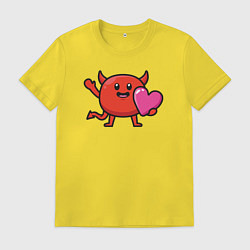 Мужская футболка Дьяволёнок с сердцем