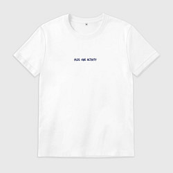 Мужская футболка Plus vibe activity надпись