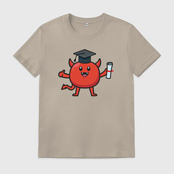 Мужская футболка Дьяволёнок выпускник