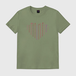 Мужская футболка Любовь на сердце