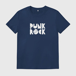 Мужская футболка Punk rock in white