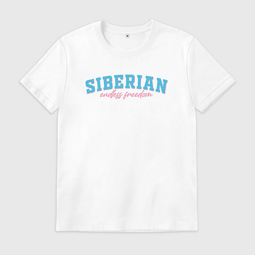 Мужская футболка Siberian endless freedom / Белый – фото 1