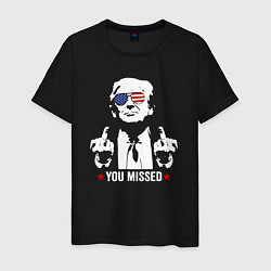 Мужская футболка Trump you missed