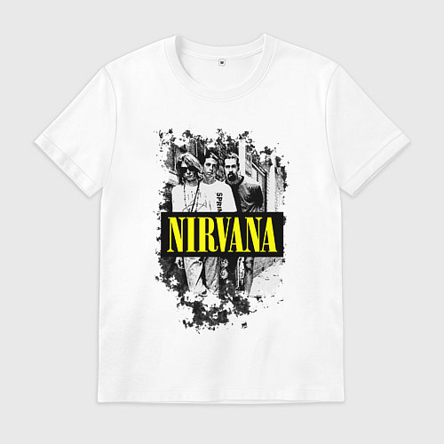 Мужская футболка Nirvana band / Белый – фото 1