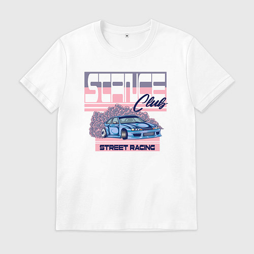 Мужская футболка Street racing / Белый – фото 1