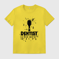 Мужская футболка Стоматолог зубная щетка
