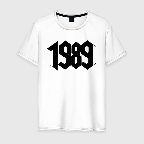 Мужская футболка 1989 год в стиле ретро / Белый – фото 1