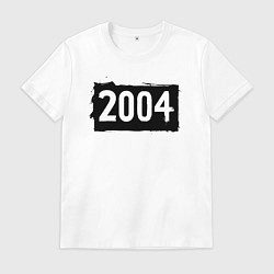 Футболка хлопковая мужская Черный квадрат 2004, цвет: белый