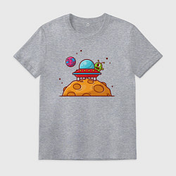 Мужская футболка Инопланетянин на луне