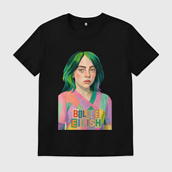 Мужская футболка Билли Айлиш коллаж