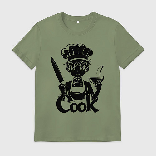 Мужская футболка Повар аниме / Авокадо – фото 1