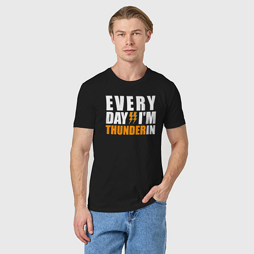 Мужская футболка Thunder in / Черный – фото 3