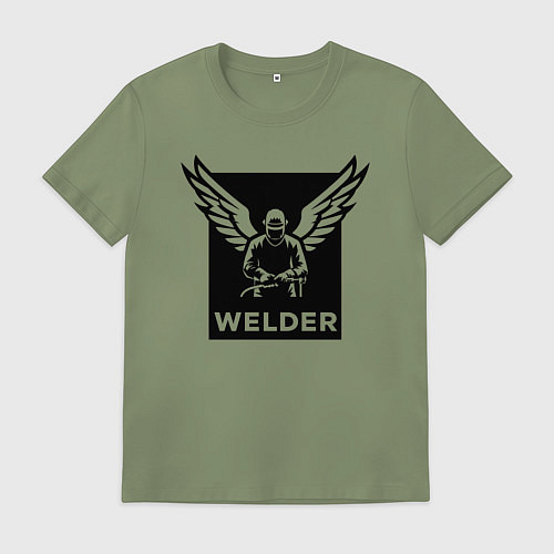 Мужская футболка Сварщик с крыльями / Авокадо – фото 1