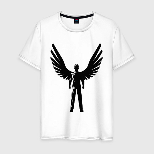 Мужская футболка Крылатый строитель / Белый – фото 1