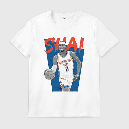 Мужская футболка Shai - Oklahoma Thunder / Белый – фото 1