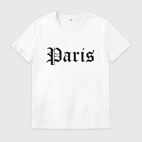 Мужская футболка Paris - France / Белый – фото 1