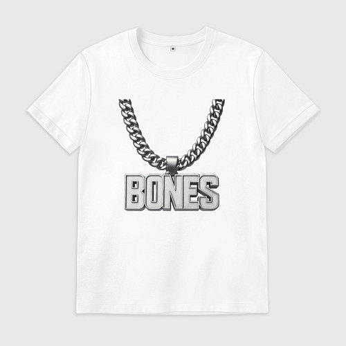 Мужская футболка Цепь Bones / Белый – фото 1